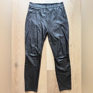 SPANX Faux Leather Leggings in Black